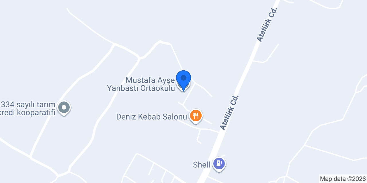 Mustafa Ayşe Yanbastı Ortaokulu konumu