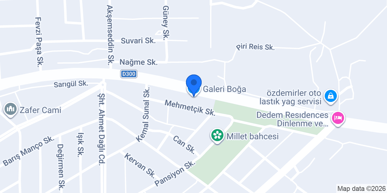 Galeri Boğa konumu