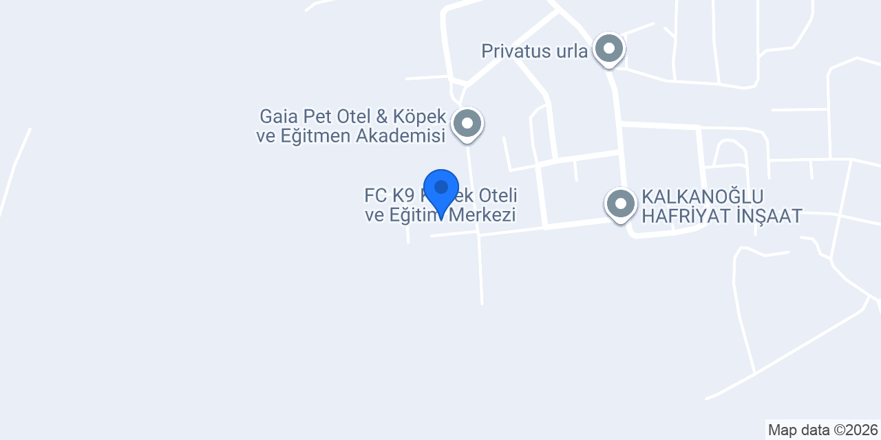 FC K9 Köpek Oteli ve Eğitim Merkezi konumu