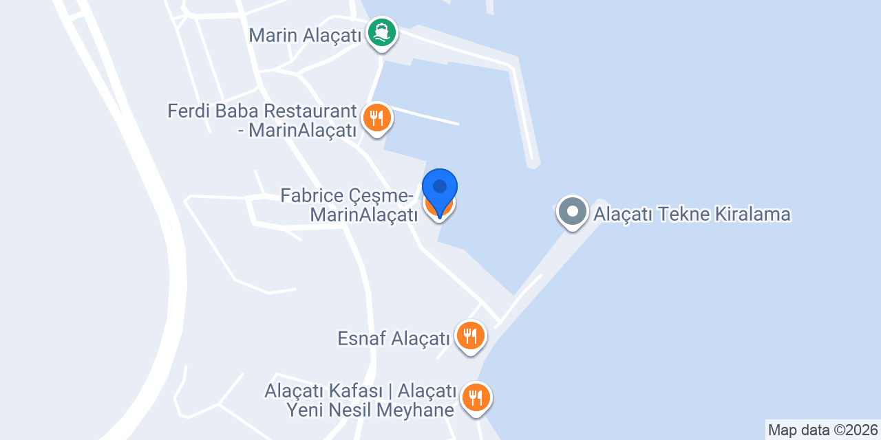 Fabrice Çeşme- MarinAlaçatı konumu