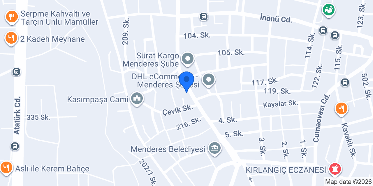 Terra Pizza - Menderes Kasımpaşa konumu