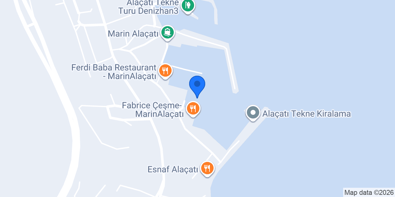 Alaçatı Sportif Balıkçılık konumu