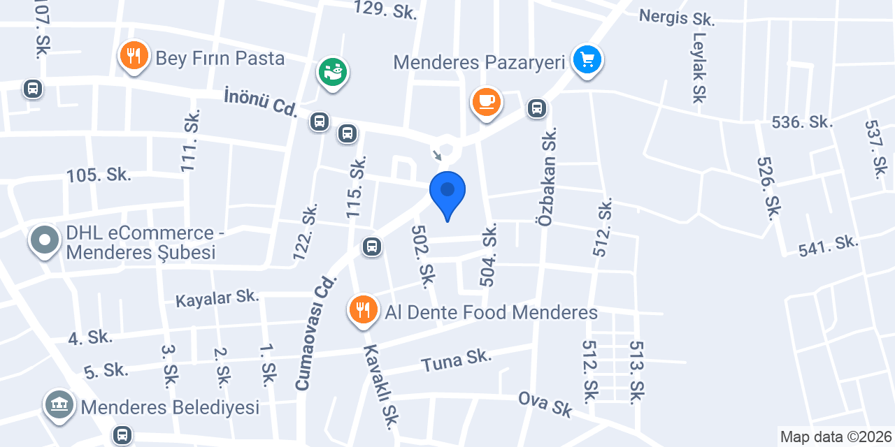 Menderes İlkokulu konumu