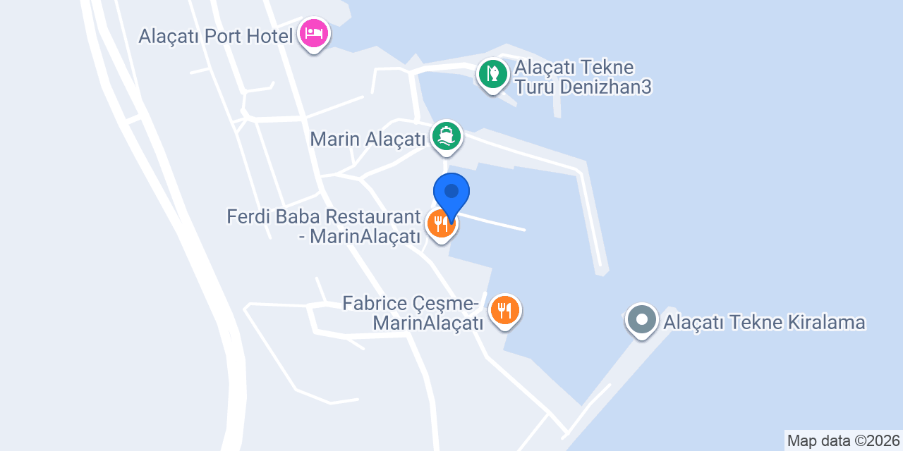 Quzu Alaçatı Port konumu