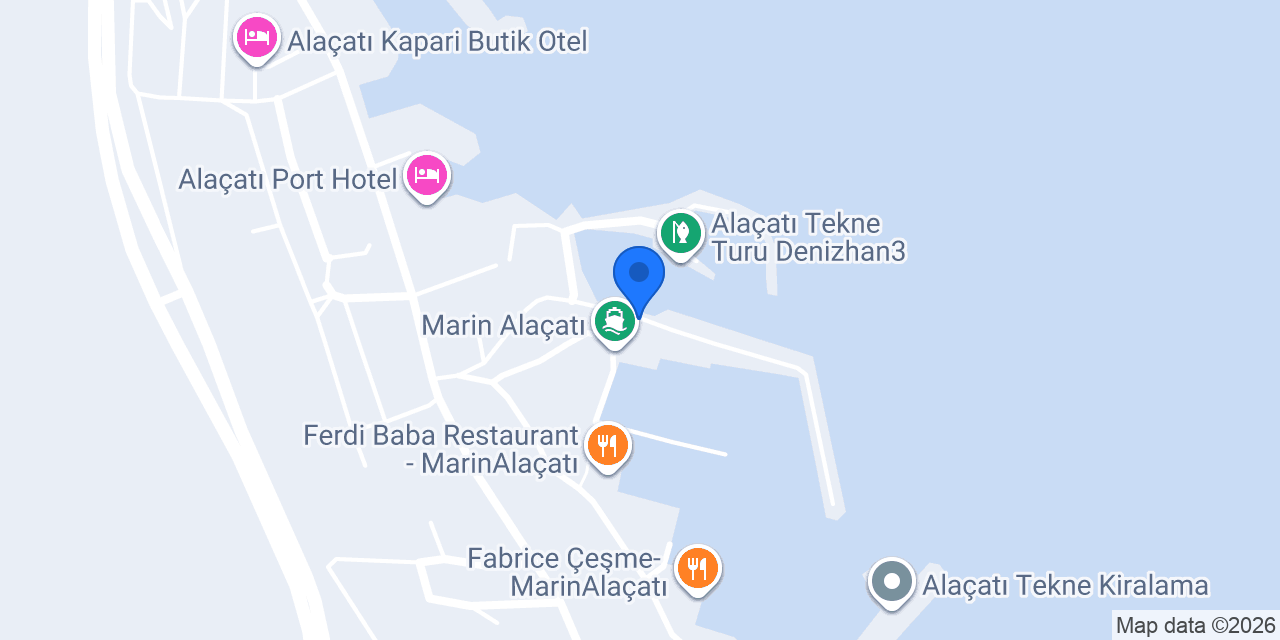 Fahri'nin Yeri Alaçatı konumu