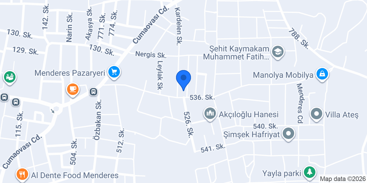 MENDERES ARTI BİR AKADEMİ konumu