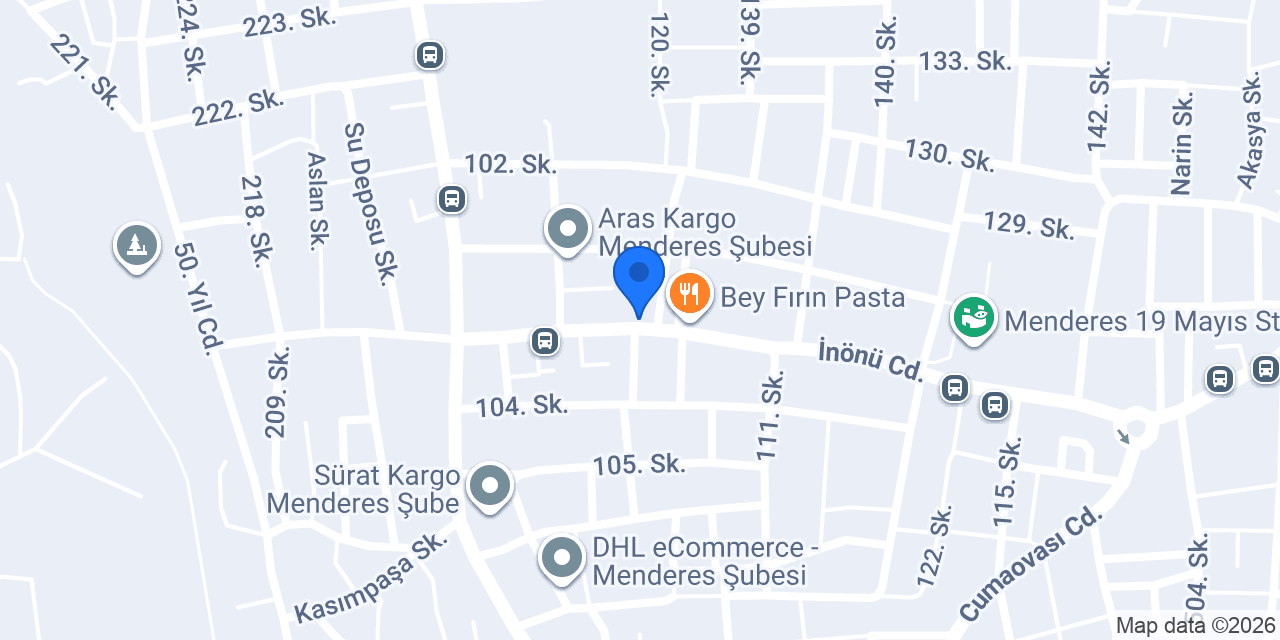 Cajun Corner İzmir Menderes konumu