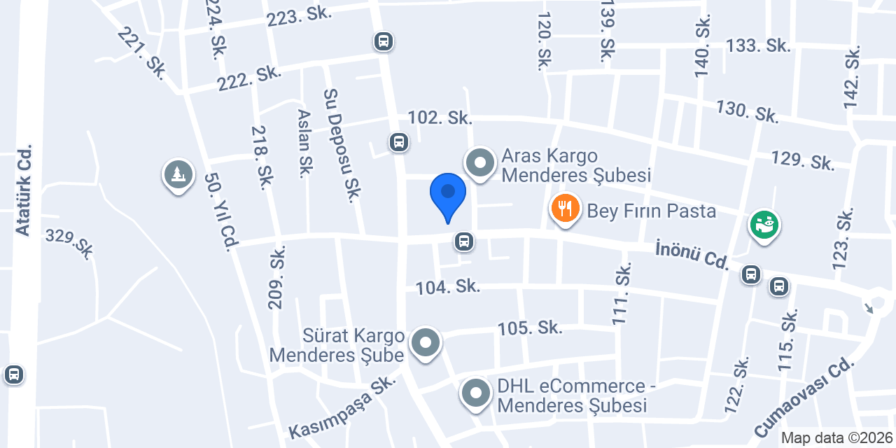 Pasaport Pizza Menderes konumu