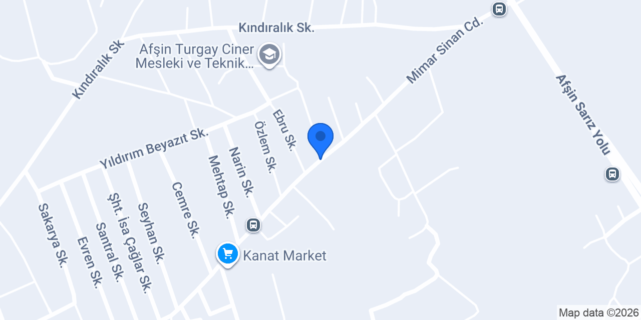 Afşin Teknik Ve Endüstri Meslek Lisesi konumu