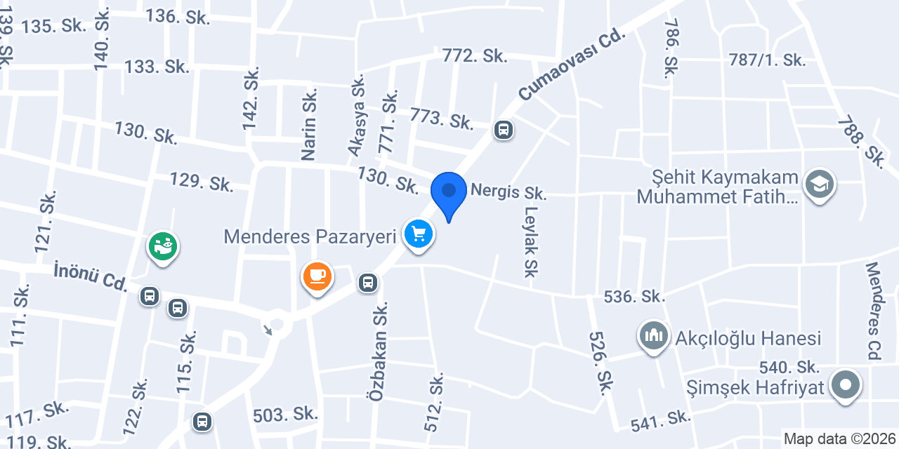 Ekomar Pazaryeri Mağazası konumu