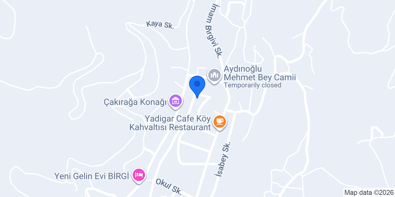 Birgi Çınaraltı Pansiyon konumu
