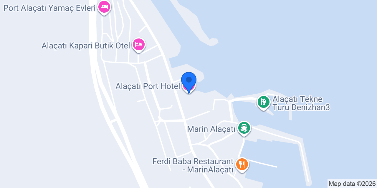 Alaçatı Port Hotel konumu