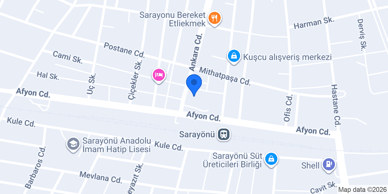 Ülker İnşaat Mlz. konumu