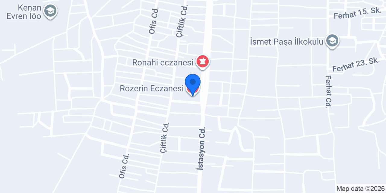 Rozerin Eczanesi konumu