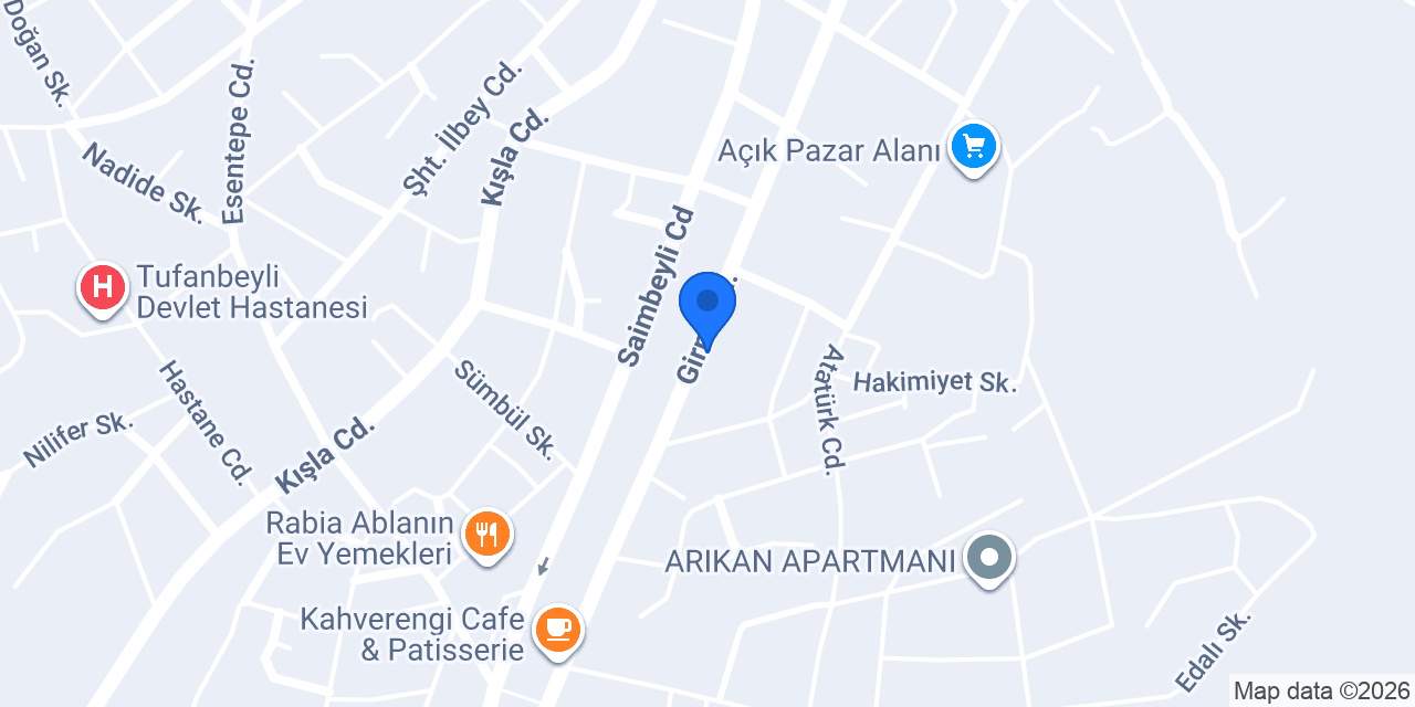 Tufanbeyli Odun Kömür konumu