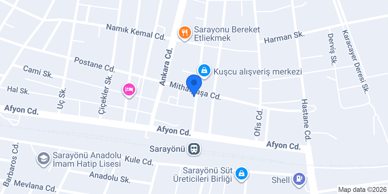 Saray Yapı Market konumu