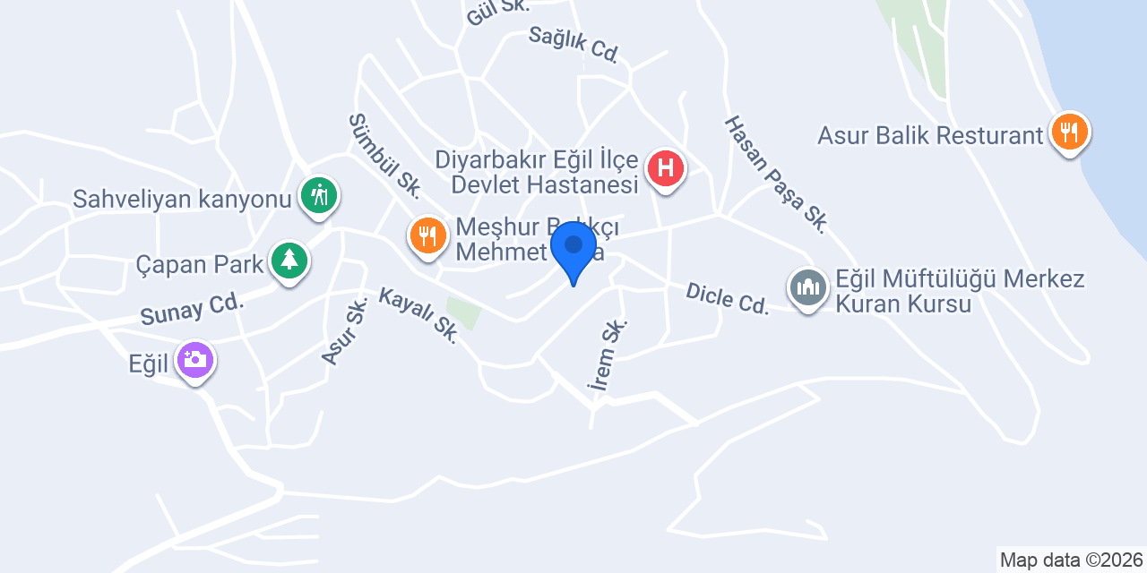 Eğil Lahmacun konumu