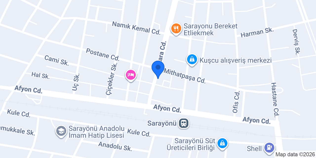 Aybars Erkek kuaförü konumu