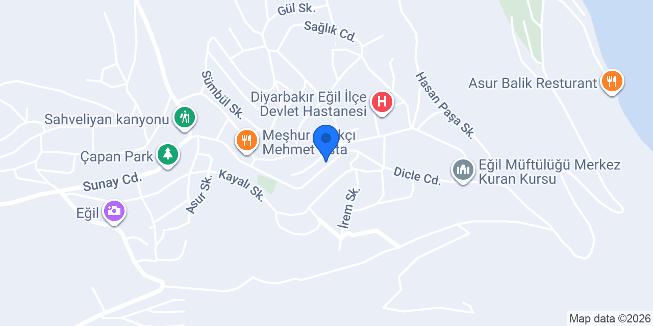 Eğil Veterinerlik konumu