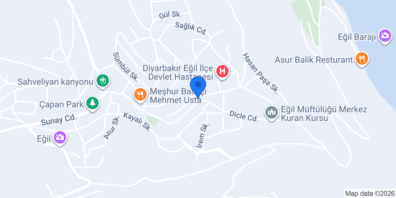 Eğil Adliyesi konumu