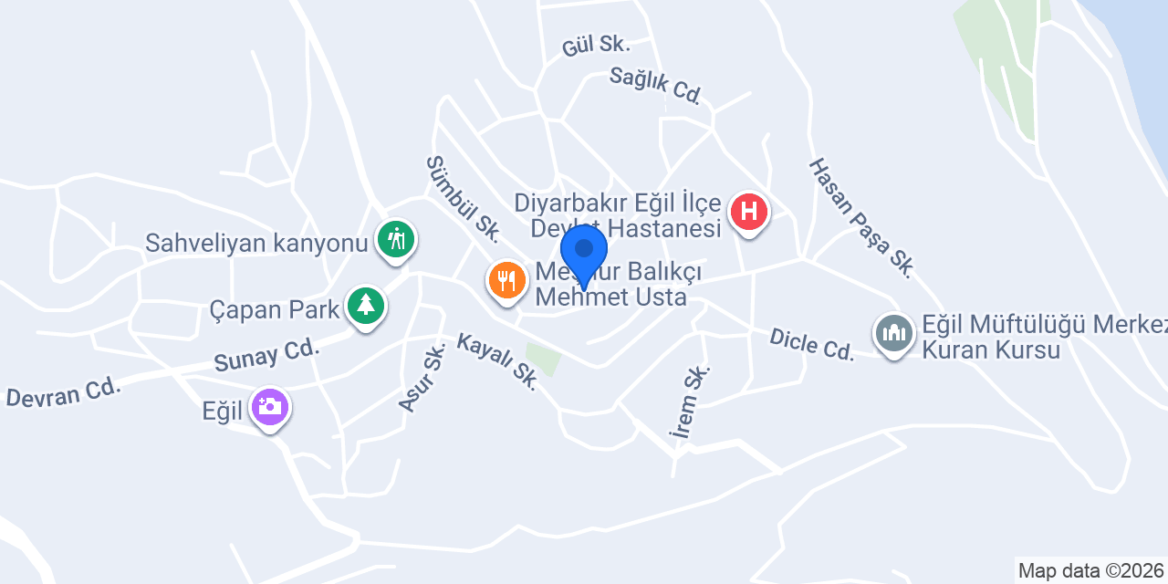 Eğil Merkez Ortaokulu konumu