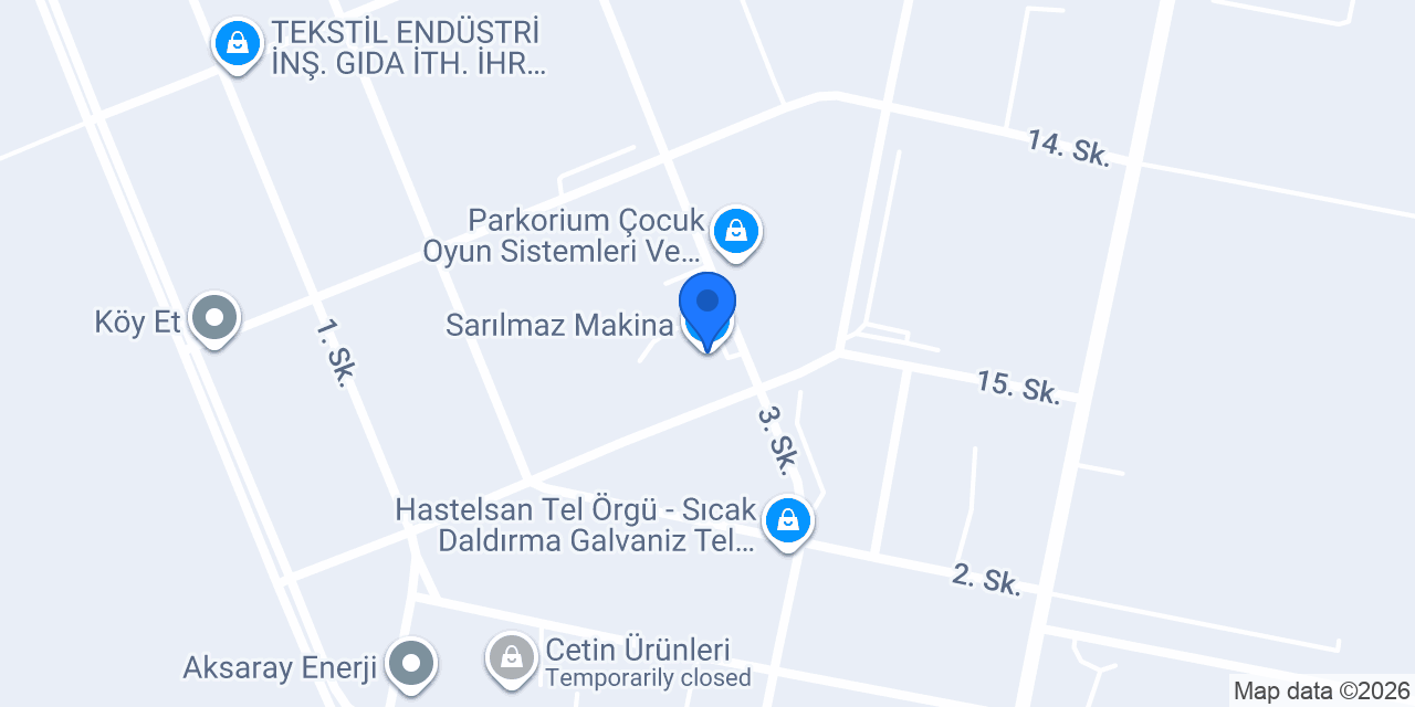 Sarılmaz Makina konumu