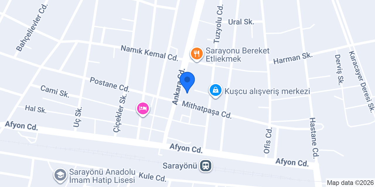 Ptt-sarayönü Şubesi konumu