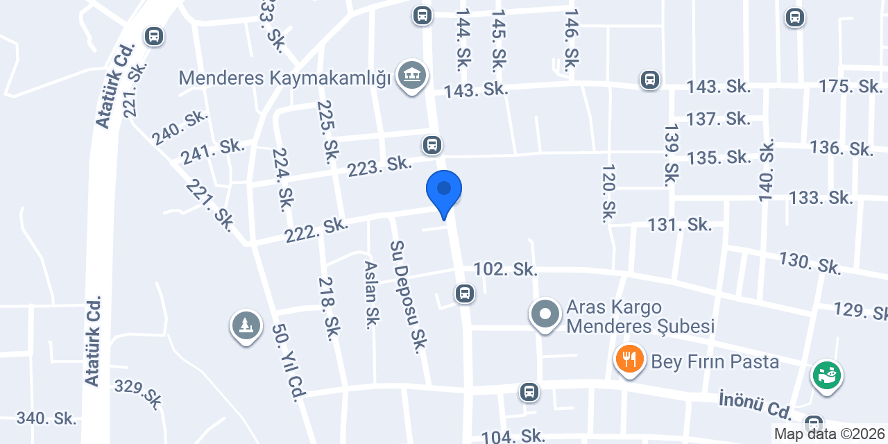 Halkbank Menderes Şubesi konumu