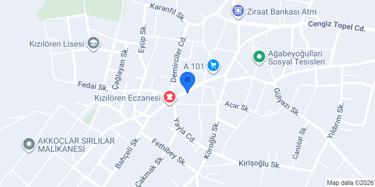 Ekmekçi Büfe konumu