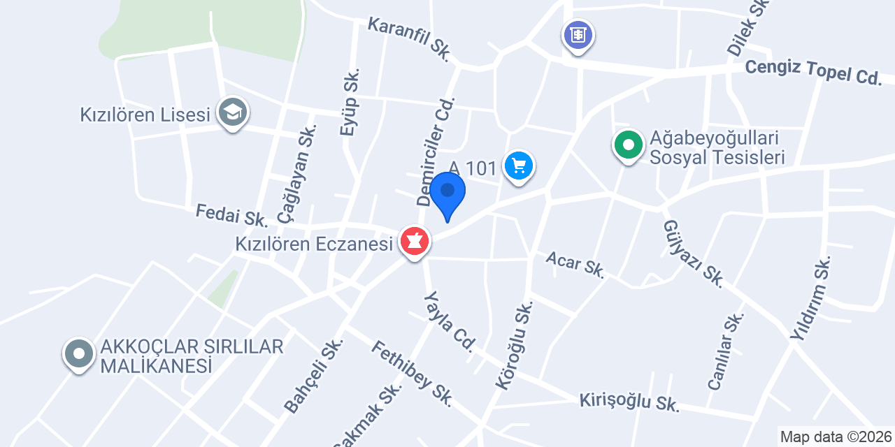 Sarıkaya Veteriner Kliniği konumu