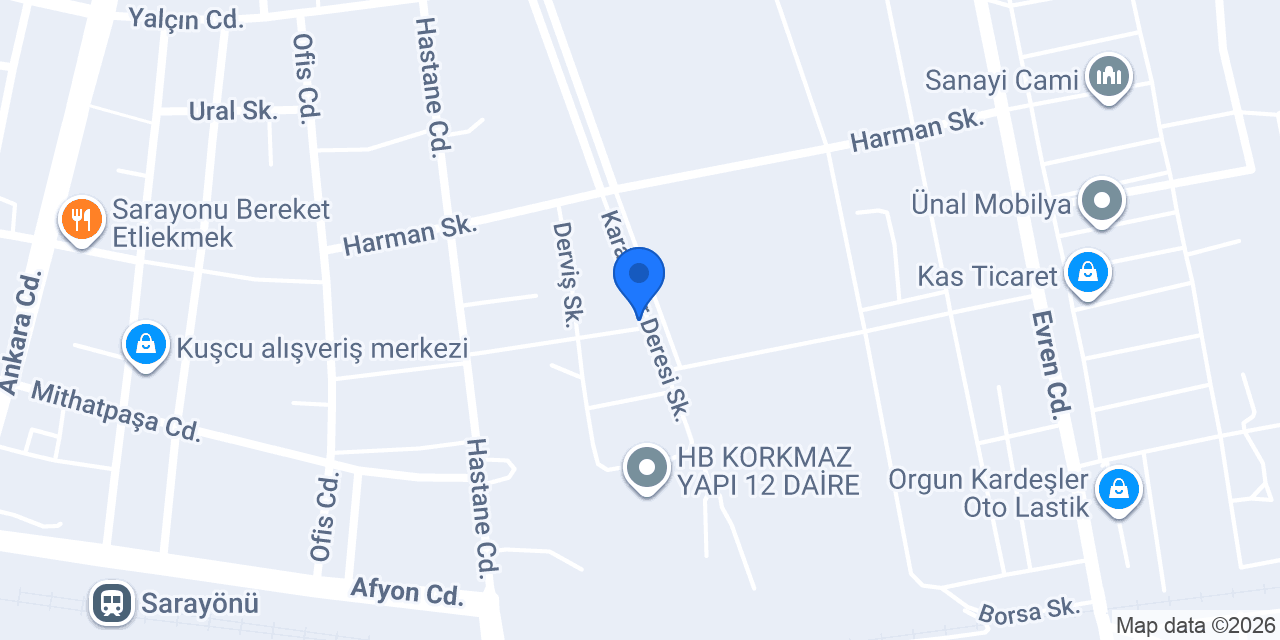 Boyalı Mobilya Tasarım ailesi konumu