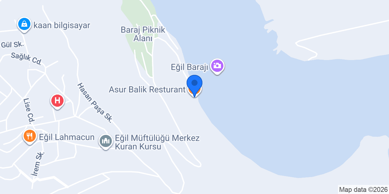 Asur Balik Resturant konumu