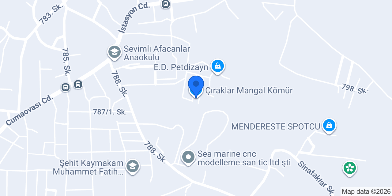 Çıraklar Mangal Kömür konumu