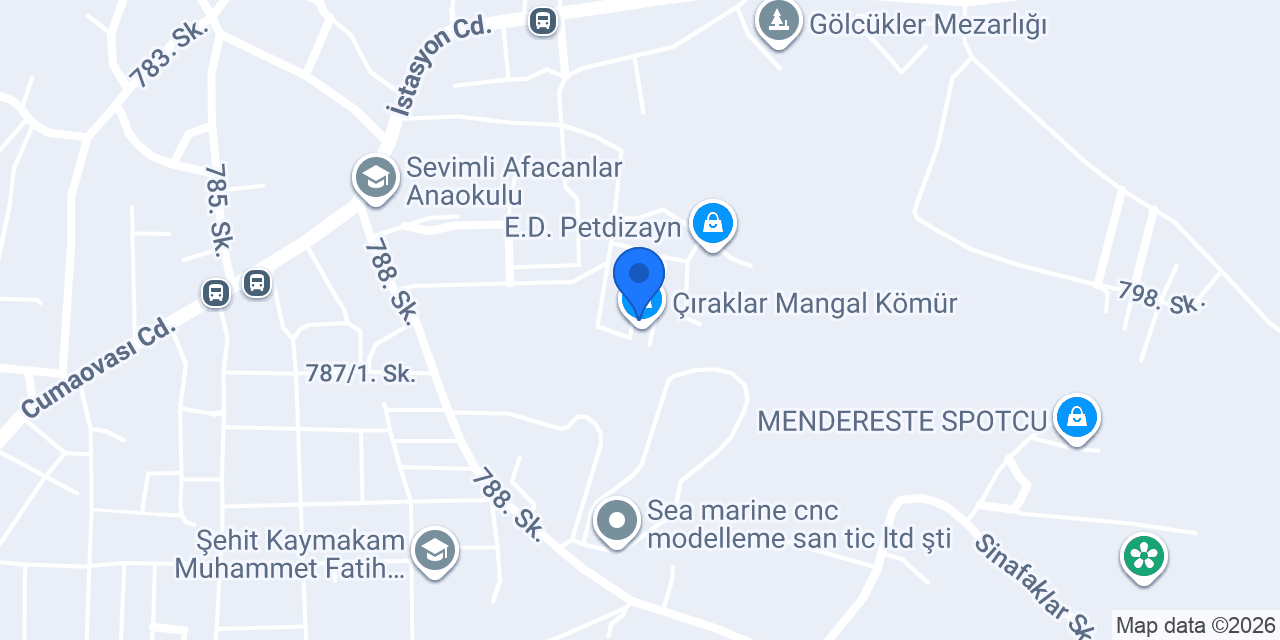 A.A.S pelet menderes konumu