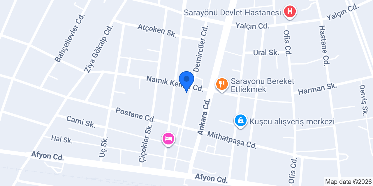 Saray Erkek Kuaförü konumu
