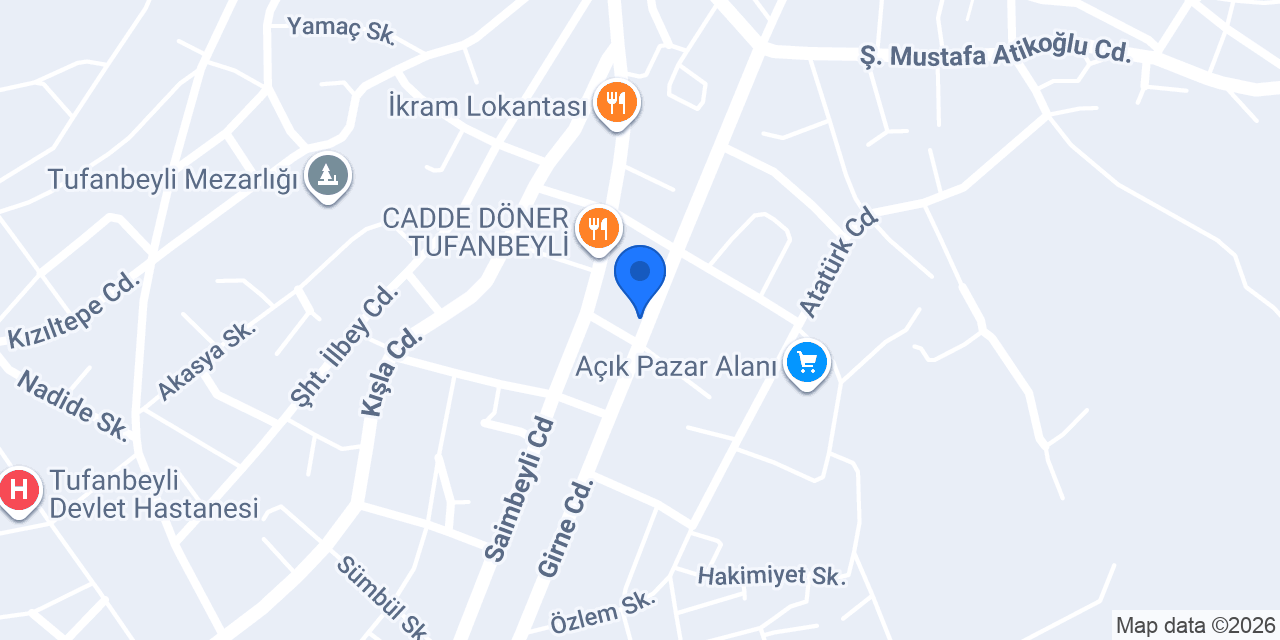 Küncü Yem Ticaret konumu