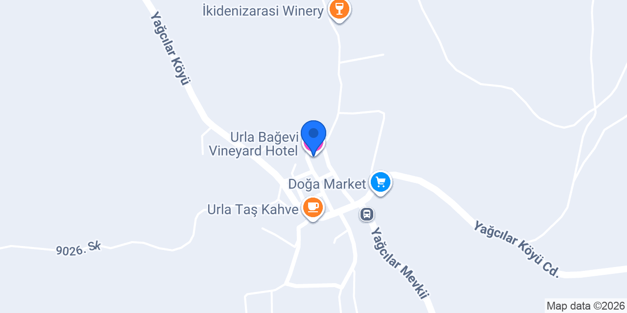 Urla Bağevi Vineyard Hotel konumu