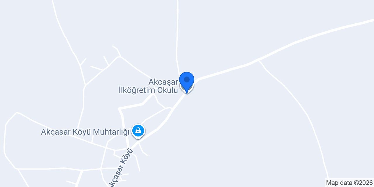 Akcaşar İlköğretim Okulu konumu