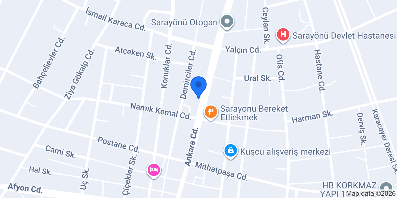 Sarraf Yalçın konumu
