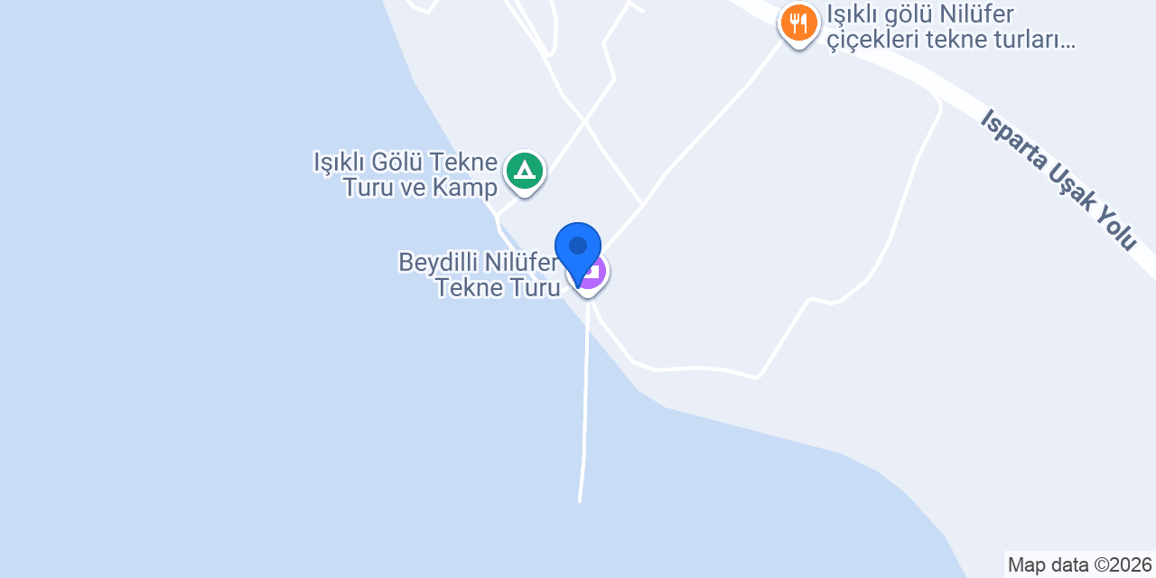 IŞIKLI GÖLÜ BEYDİLLİ TEKNE TURLARI konumu