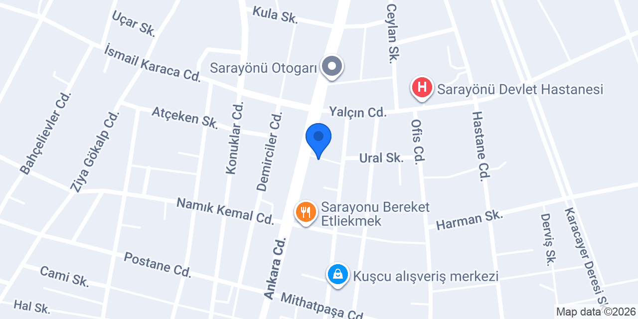 Sarayönü Noterliği konumu