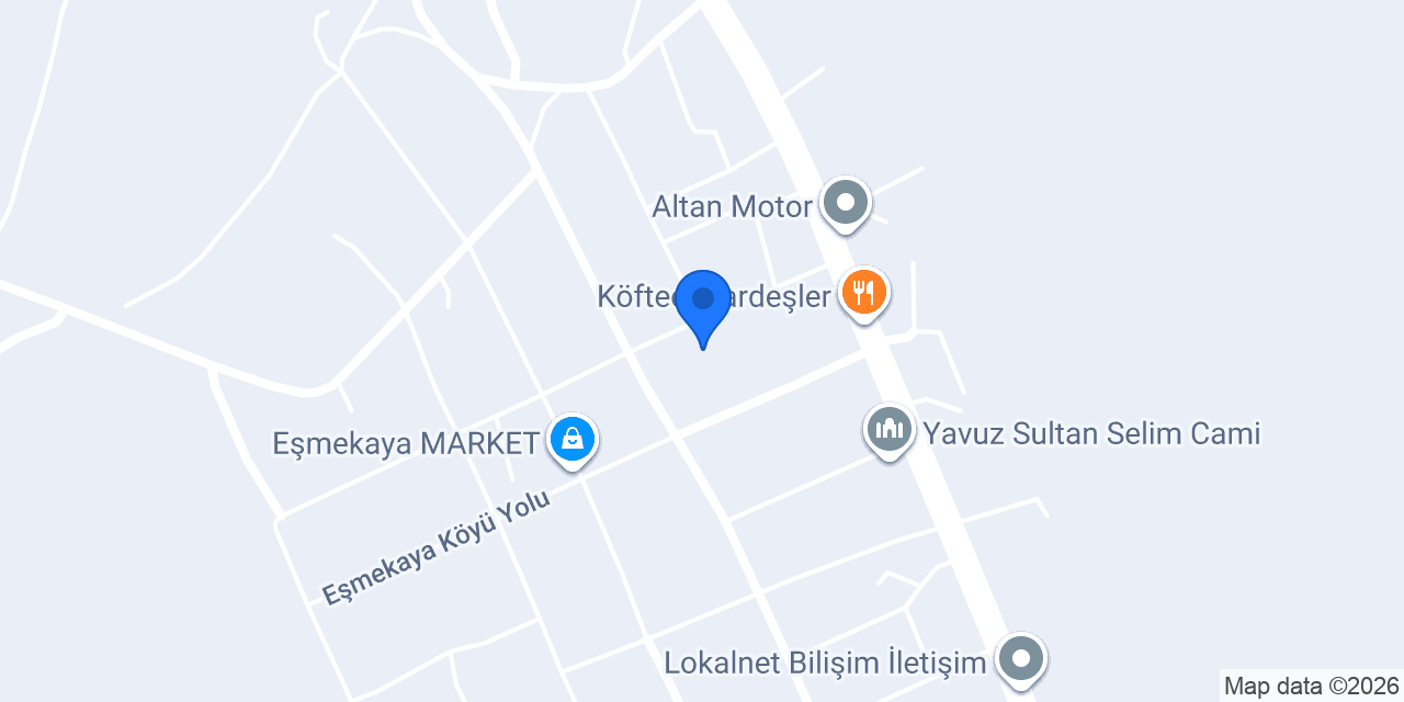 Eşmekaya Aile Sağlık Merkezi konumu