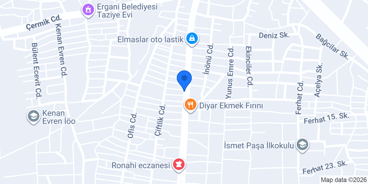 Bervan İnşaat konumu