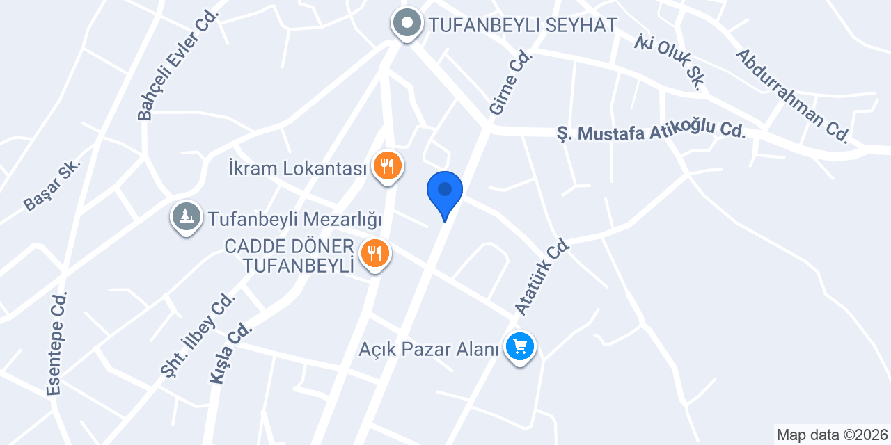 Eminoğlu Et Pazarı konumu