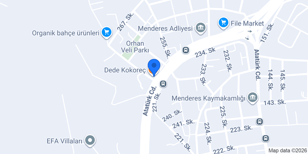 Dede Kokoreç konumu