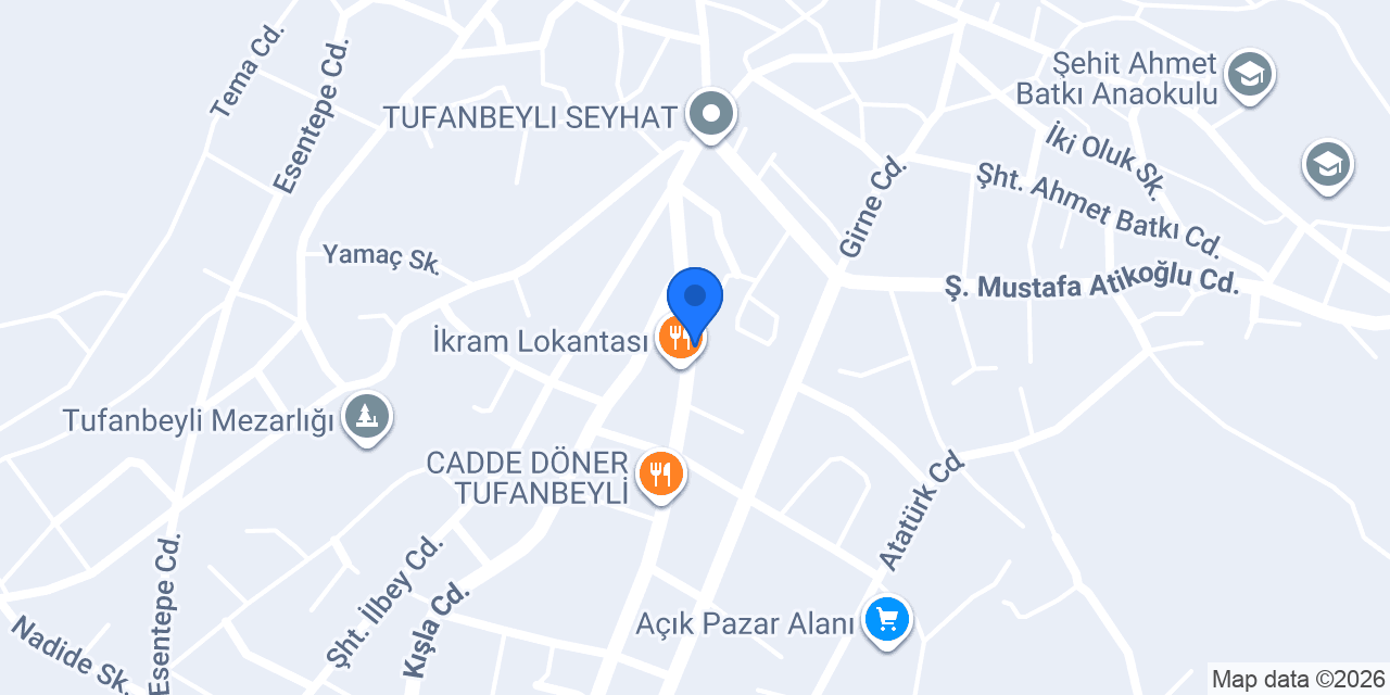 Tufanbeyli Kuyumcusu konumu