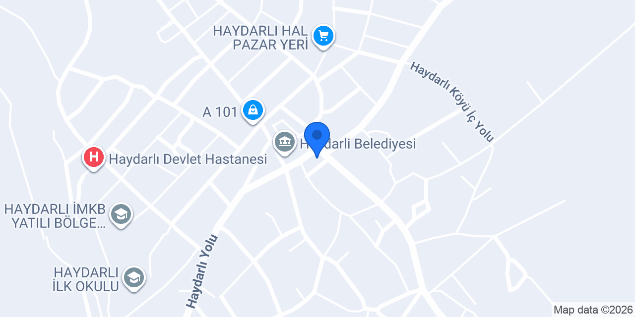 Ptt-haydarlı Şubesi konumu