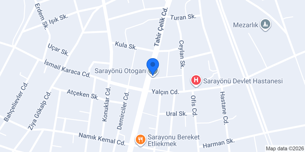 SARAYÖNÜ CEYLAN TAKSİ konumu