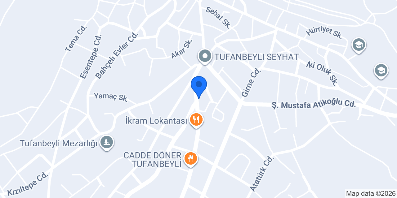 Alkan Veteriner Kliniği konumu
