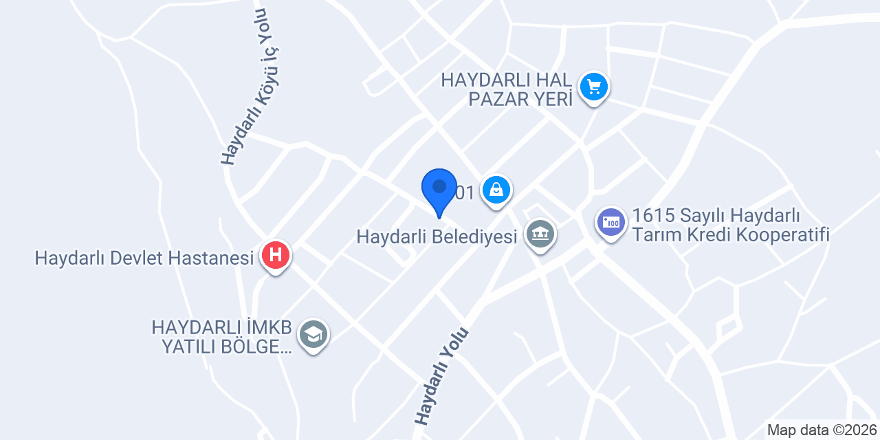 HAYDARLI ÇOK PROGRAMLI ANADOLU LİSESİ konumu